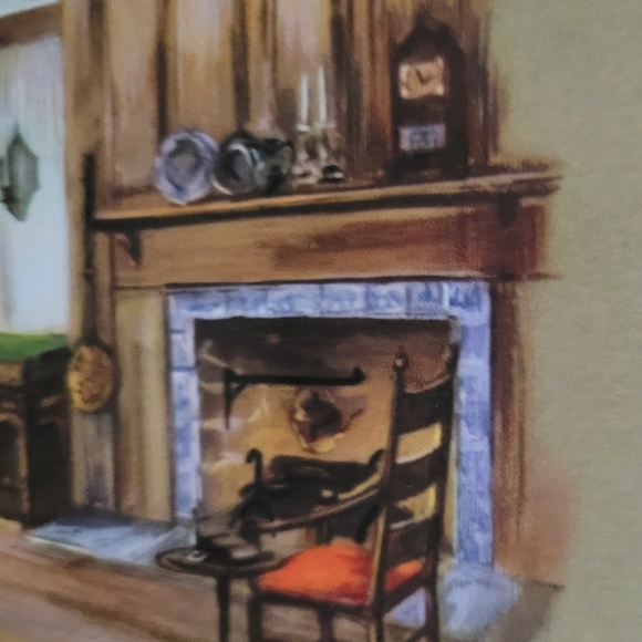 Vintage Wood Framed Signed Print - Picture 3 of 12